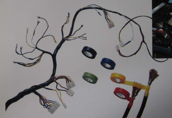 汽車電線束中膠帶應用